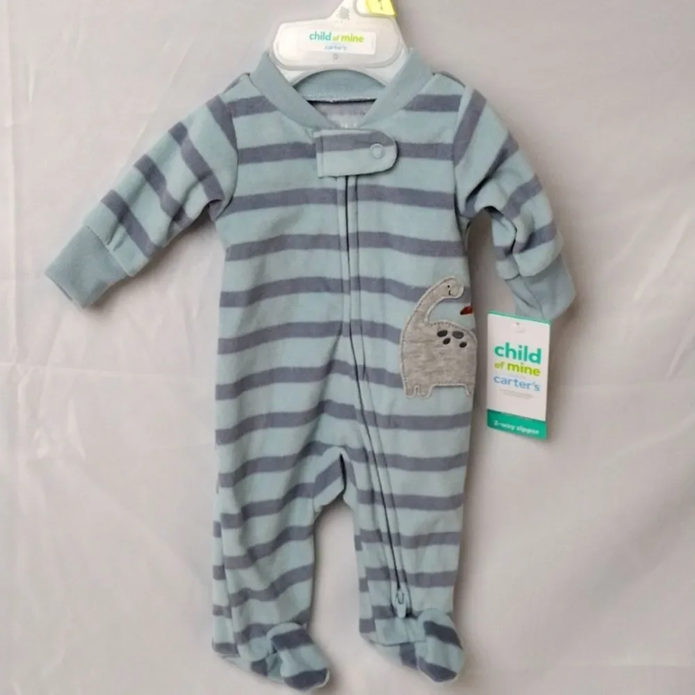 Carter's - Child of Mine - Infant Preemie One Piece Sleep - Dinosaur